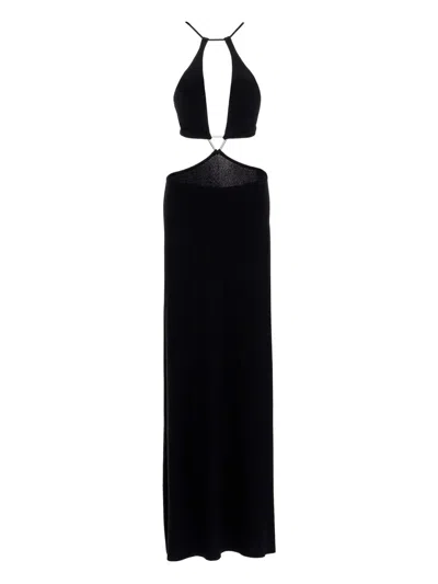 Agua Bendita Giselle Cut-out Maxi Dress In Black