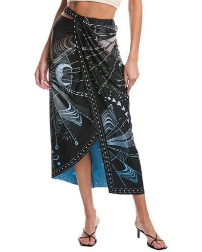 Agua Bendita Harlyn Eter Skirt In Black