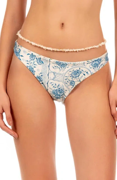 Agua Bendita Ilu Bleu Bikini Bottoms In Blue