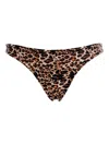 Agua Bendita Loto Balam Reversible Bikini Top In Brown In Animal Print