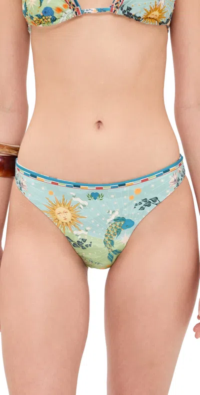 Agua Bendita Ilu Reversible Solstice Bikini Bottoms Multicolor