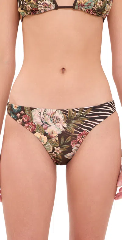 Agua Bendita Ilu Zafra Bikini Bottoms Multicolor In Gray