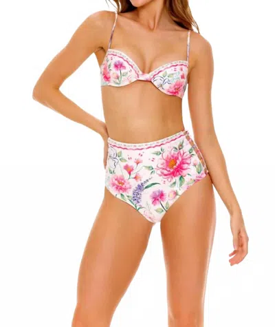 Agua Bendita Irene Bikini Top In Chroma In Multi