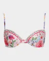 Agua Bendita Irene Chroma Floral Bikini Top