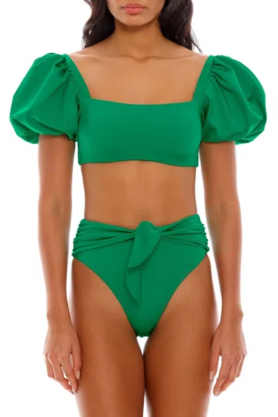 Agua Bendita Isabella Ireland Bikini Bottom In Green