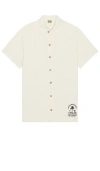 Agua Bendita Men's Returning To The Roots Jack Cipres Short-sleeve Shirt In 米色