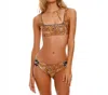 Agua Bendita Jambo Colleen Bikini Top In Animal Print In Multi