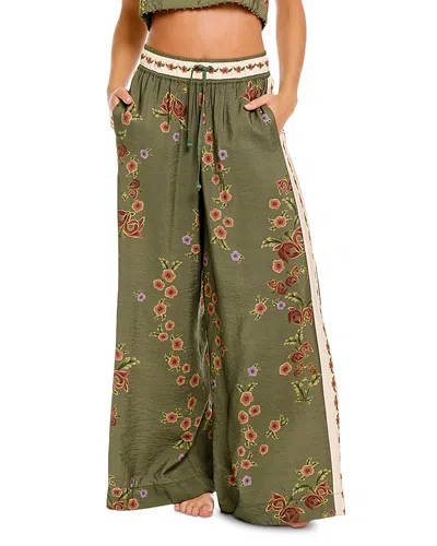Agua Bendita Janis Aura Pants In Green