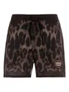 Agua Bendita Joe Quilt Swim Shorts In Brown