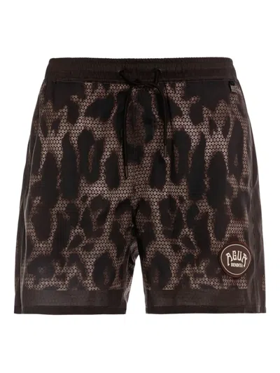 Agua Bendita Joe Quilt Swim Shorts In Brown