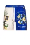 Agua Bendita Ventura Joe Swim Shorts In Blue & White