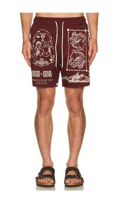 Agua Bendita Joe Trunks In Red