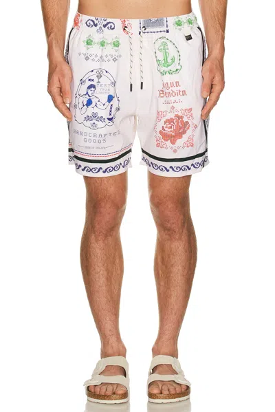 Agua Bendita Joe Trunks In White
