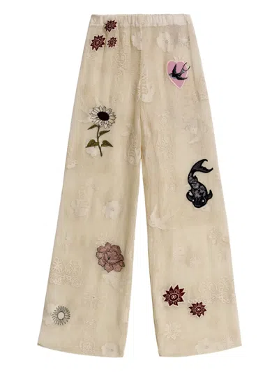 Agua Bendita Juliette Matches Trousers In Neutral