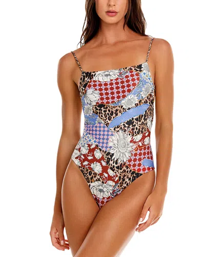 Agua Bendita Kali Reversible One Piece Swimsuit In Multi