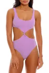 Agua Bendita Kasie Lilac One Piece In Purple