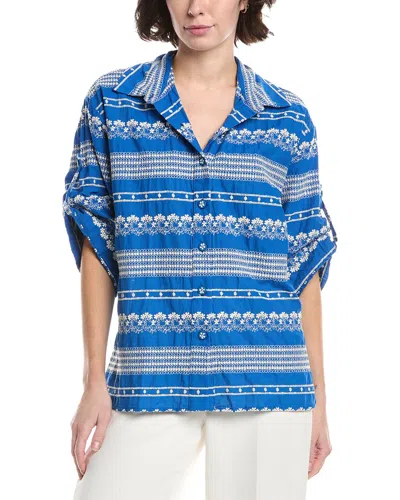 Agua Bendita Kayra Vessel Top In Blue