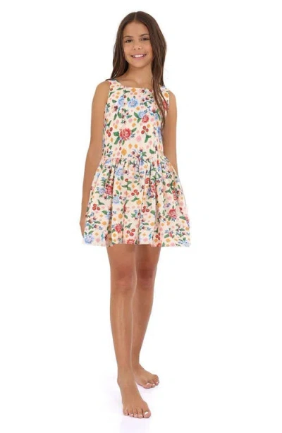 Agua Bendita Kids' Basket Cover-up Dress In Multi