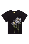 Agua Bendita Kids' Dave 2 Chroma Floral Embroidered Cotton Graphic T-shirt