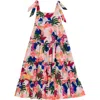 Agua Bendita Kids' Sampha Thamar Tiered Cover-up Sundress In Multi