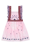 Agua Bendita Kids' Valery Atma Placement Print Ruffle Sundress