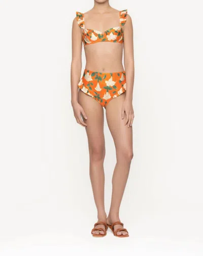 Agua Bendita Kiwi Jengibre Sabanero Bikini Two Piece Sets In Orange Multi