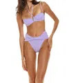 Agua Bendita Korin Kae Swimsuit Bikini Top In Purple In Purple