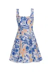 Agua Bendita Kristen Azure Dress In Multi
