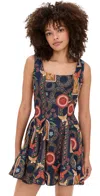 Agua Bendita Kristen Mini Dress Multicolor In Blue