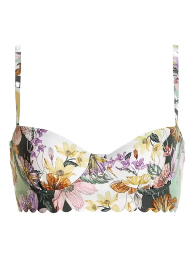 Agua Bendita Lauren Vitreo Bikini Top In Pink