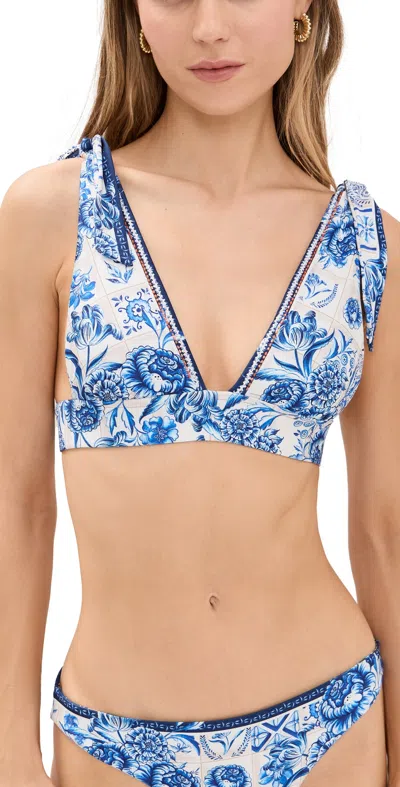 Agua Bendita Laurie Azure Top Multicolor