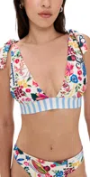 Agua Bendita Laurie Citrus Bikini Top Multicolor