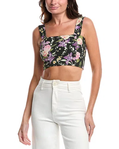 Agua Bendita Leah Dreamin Top In Black