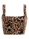 Agua Bendita Leopard-print Top In Brown
