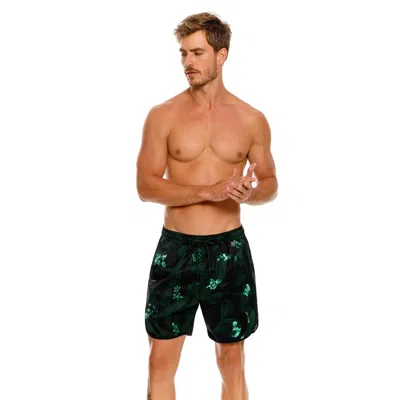 Agua Bendita Liam Men's Swim Trunks In Green