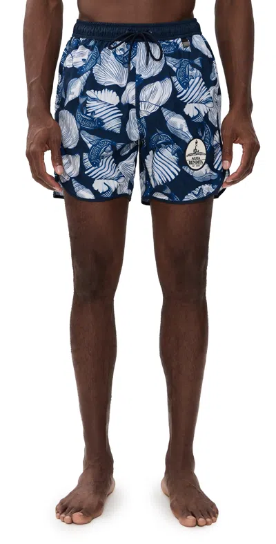 Agua Bendita Liam Trunks In Blue