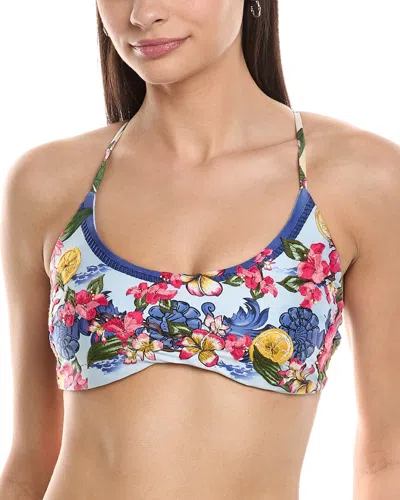 Agua Bendita Lilou Bikini Top In Pink