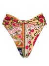 Agua Bendita Lily Bikini Bottom In Orange