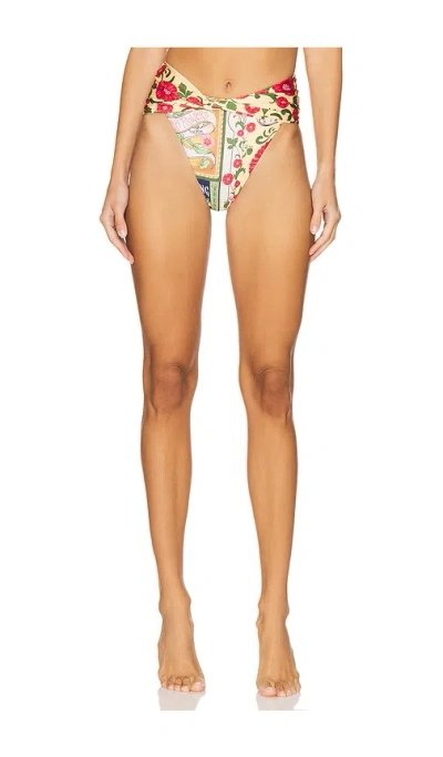 Agua Bendita Lily Harvest Bikini Bottom In Multicolor