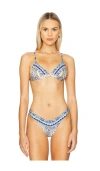 Agua Bendita Lisa Atma Printed Bikini Top