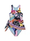 AGUA BENDITA LITTLE GIRL'S & GIRL'S RETURNING TO THE ROOTS DEBBY ONE-PIECE SWIMSUIT