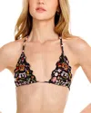 Agua Bendita Lolita Ambar Handmade Bikini Top In Multi