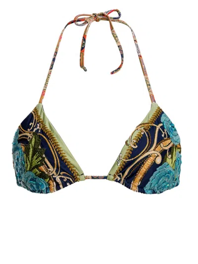 Agua Bendita Lolita Bikini Top In Blue