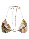 Agua Bendita Lolita Floral-detail Bikini In Multi