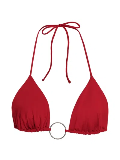 Agua Bendita Lolita Lolita Bikini Top In Red