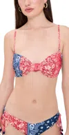 Agua Bendita Lucille Atma Bikini Top Multicolor