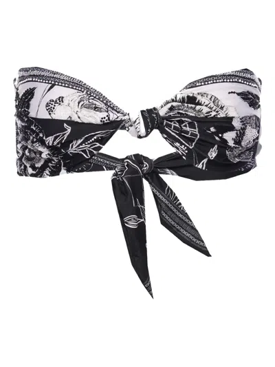 Agua Bendita Lucille Bikini Top In Black