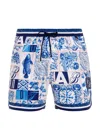 Agua Bendita Luke Azure Kids Trunks In Blue