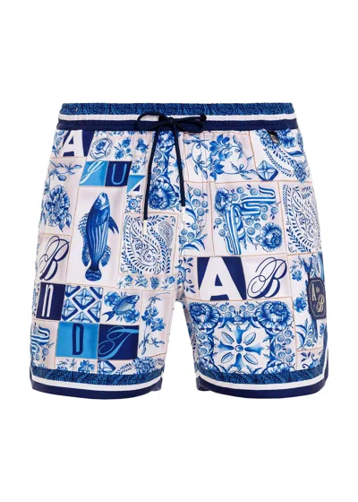 Agua Bendita Luke Azure Kids Trunks In Blue