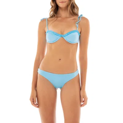 Agua Bendita Madelyn Bikini Top In Brown